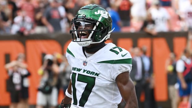 Jets WR Garrett Wilson as a NFL rookie
